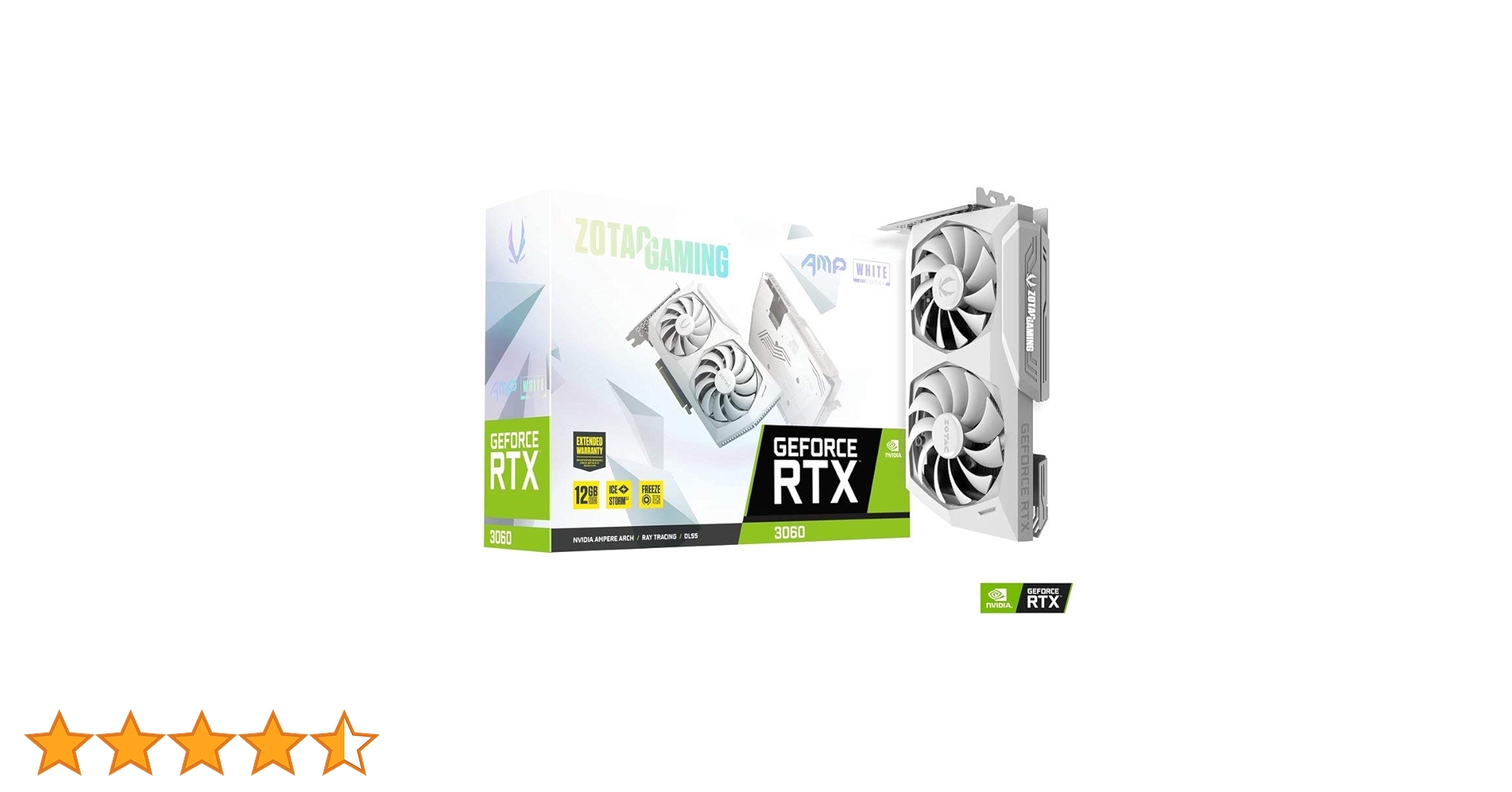 グラフィックボード・グラボ・ビデオカード ZOTAC RTX3060 12GB AMP WHITE ZOTAC GAMING GeForce RTX 3060 Twin Edge OC | ZOTAC